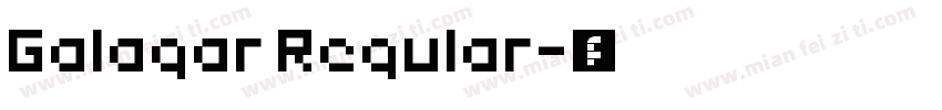 Galagar Regular字体转换